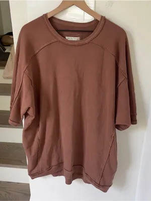 Free People Mari Muscle Pullover - Umber Earth Brown - Small thumbnail 4