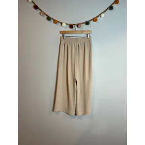 Adrianna Papell beige wide leg pull on pants thumbnail 2