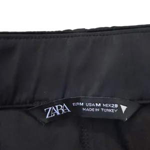 Zara Black Wrap Front Strappy Tie Skort Shorts Women Size Medium Zip | 0158 thumbnail 3