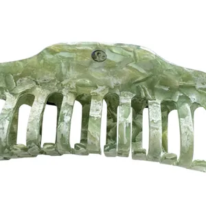 Lululemon Jumbo Claw Clip Willow Leaf/Matcha Magic thumbnail 10