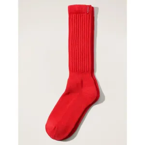 New Athleta S/M Cloud Scrunch Socks Cardinal Red Medium/Large Sizes 4-6 thumbnail 2