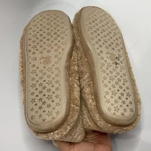 Joules fuzzy slippers‎ size 9/10 Tan thumbnail 7