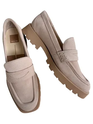 Like New Dolce Vita Leather Elias Dune Loafers Size 10 thumbnail 1
