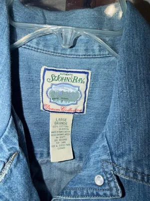 Vintage Jean Jacket Cropped Pockets cottagecore granny sleeveless vest thumbnail 3