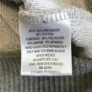 Maison Jules Sweater Gray Striped Cropped Knit Cardigan Coastal Academia Preppy thumbnail 6