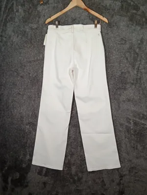 Pilcro Anthropologie Womens Size 28 Wide Leg White Jeans Stretch Coastal thumbnail 6