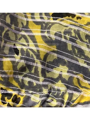 Ann Taylor Paisley Blouse Womens L Yellow Gray Sheer Used thumbnail 14