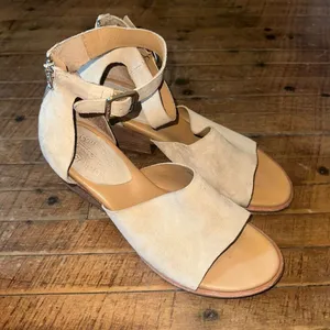 Korkease strappy ankle block heeled size 9 sandals thumbnail 1