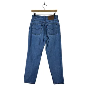 Levi's 550 Relaxed Fit Distressed Tapered Leg Jeans Blue Grunge 90s Size 10 PET thumbnail 4