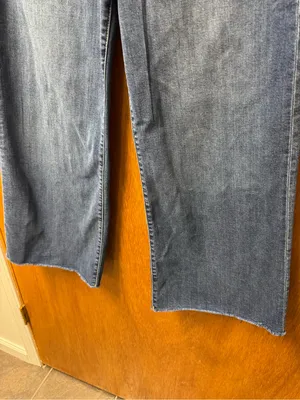 Kut From the Kloth Meg High Rise Fab Ab Wide Leg Jeans Denim Yielded Wash Blue 8 thumbnail 12