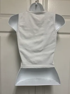 UNBRANDED White Sleeveless Emoji Tank Top thumbnail 8