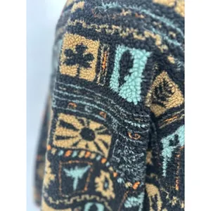 Acoa Sherpa Cardigan Jacket Boho Outdoor Oversized Hiking Women's Size‎ Large thumbnail 8