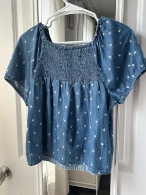 American Eagle Old Navy Denim Top thumbnail 2