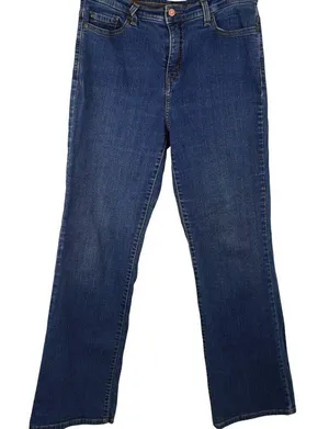 Levis 512 Perfectly‎ Slimming Bootcut Jeans Dark Wash Cotton Blend Size 14M thumbnail 1