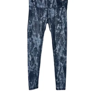 Alo Yoga Python Snakeskin Airbrush Athletic Gray Blue Leggings S thumbnail 5