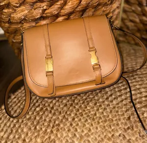 Vera Pelle Golden Yellow Leather Crossbody Purse “Alice” thumbnail 1