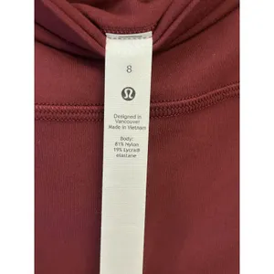 NEW Lululemon Align Pant 25" Size 8 Red Marlot SOLD OUT thumbnail 6