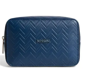 Missoni X Delta One First Class Amenity Travel Cosmetic Dopp Kit Bag Case thumbnail 1