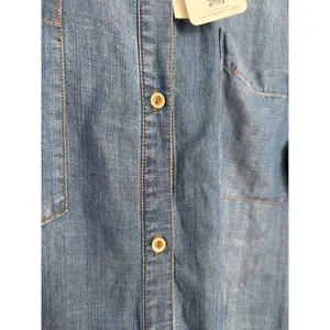 Workshop Woman Tencel Denim Shirt Dress Blue Frayed Hem Plus Size 2X NWT thumbnail 9