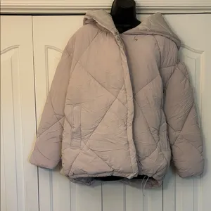 C&C California Hooded Puffer Jacket - Soft Lavender Women Size Medium thumbnail 1