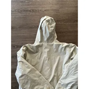 Outbrook Fleece Lined Rain Jacket Womens Medium Cream Hooded Utility Coat thumbnail 10