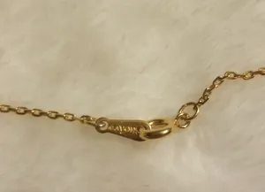 Avon Heart Butterfly Quartz Necklace Gold thumbnail 5