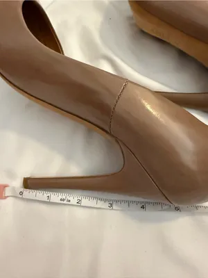 EUC Kurt Geiger London Eden Court Shoes in Natural Leather thumbnail 2