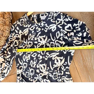 Tanya Taylor Block Print Mel Dress Womens‎ Black White Size 2 thumbnail 7