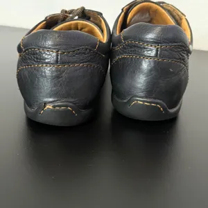 Born Leather Sneakers Womens 7.5 Black W31035 Contrast Stitch Low Top Lace Up thumbnail 9