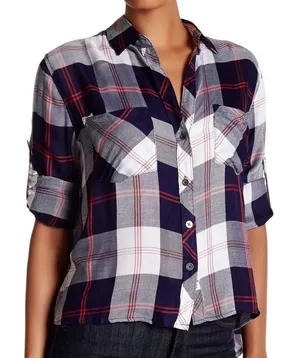 Vintage Havana Americana Plaid Fly Back Shirt Size Large thumbnail 1