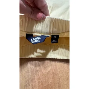 Lands End Womens Pale Yellow Cotton Blend Pull On‎ Skort Size 12 Active Casual thumbnail 4