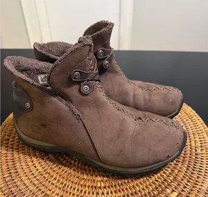 Sorel Nicolette Waterproof Brown Suede Thinsulate Fur Ankle Boots NL1508-248 thumbnail 1