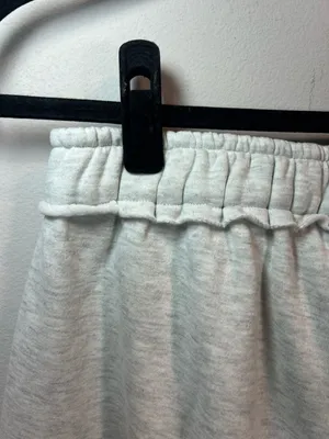 Edikted Kori Oversized Wide-Leg Sweatpants Gray Melange Pocket Fleece NEW Medium thumbnail 12