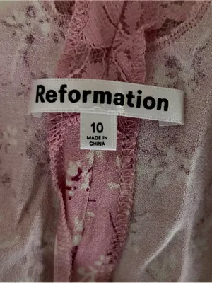 Reformation Cristina Top | Size: 10 | Pink Floral thumbnail 8