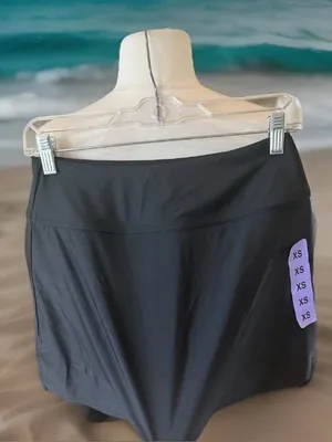 Hurley Skort Black Solid Swim Athletic Tennis Golf Activewear New Women’s XS thumbnail 8