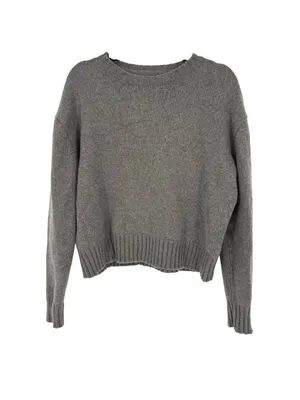 Polo Ralph Lauren Gray Wool Blend Crewneck Sweater Size Large Quiet Luxury thumbnail 10