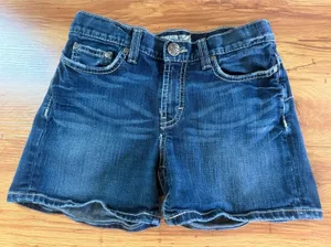 BKE Drew Denim Shorts Dark Wash Contrast Stitch Size 25‎ Americana Summer thumbnail 1