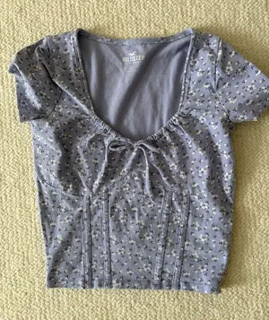 Hollister Purple Floral Top thumbnail 1