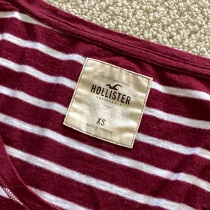 Hollister Striped Boatneck Quarter Length 3/4 Sleeve Shirt Top Blouse Sz XS EUC thumbnail 2