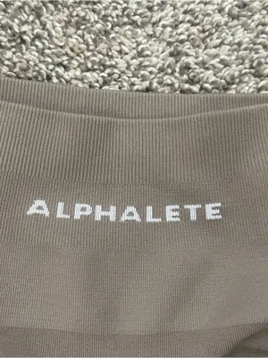 Women’s Alphalete Amplify Contour Shorts Mocha Brown Size M thumbnail 7