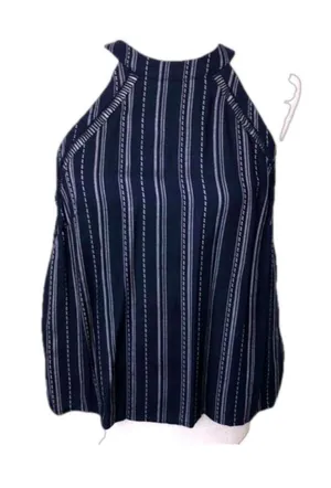 Mossimo Navy Tank Top Blouse Medium Blue thumbnail 1