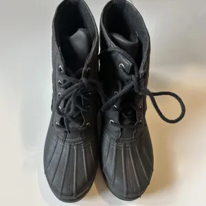 Sperry Top-Sider Womens 8 Gosling Waterproof Duck Boots Black Quilted STS83693 thumbnail 6
