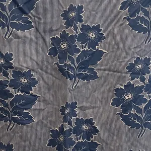 Boden‎ Blue White Floral Pinstripe Cotton A-Line Skirt Size 12R Resort Coastal thumbnail 2
