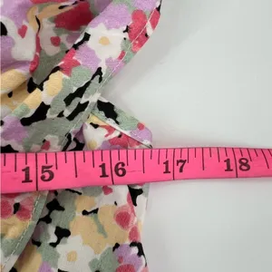 NWT Nasty Gal Collection‎ Floral Frill Shoulder Smock maxi dress sz 2 thumbnail 6