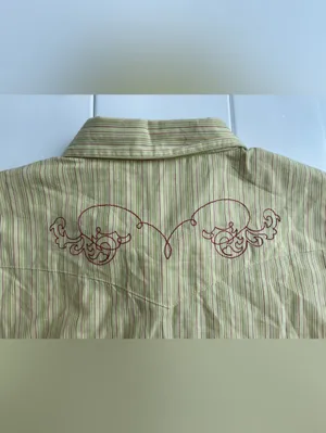 Vintage Wrangler Blues Western Button Down Blouse, Size M thumbnail 4
