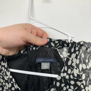Tommy Hilfiger Women's Black Floral-Print A-Line Dress Size 14 thumbnail 6
