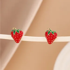 Strawberry Earrings Red thumbnail 3