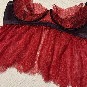 Seven Til Midnight Plus Red & Purple Lingerie Babydoll Cami Top Sz 1X/2X NWOT thumbnail 3