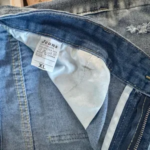 Blue Distressed Jean Shorts Size XL thumbnail 3
