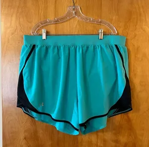 Under Armour Shorts Teal Blue With Black Trim Loose Women's NWT Size 2X thumbnail 9